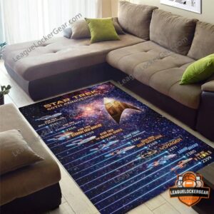 Star Trek 60th Anniversary Series Timeline Rug