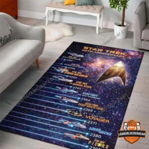 Star Trek 60th Anniversary Series Timeline Rug