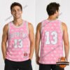 Supreme x Mitchell And Ness Monogram Basketball Pink Jersey