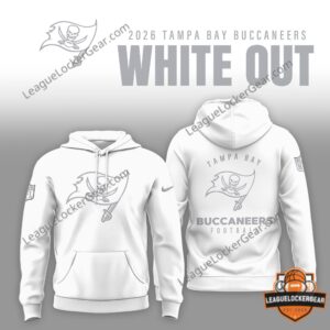 Tampa Bay Buccaneers 2026 White Out Hoodie Sweatpant Set