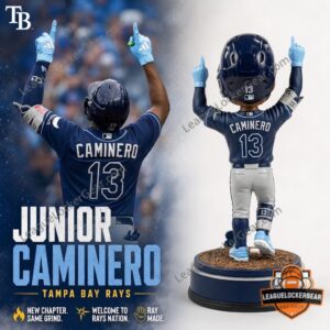 Tampa Bay Rays Junior Caminero Bobblehead Figure