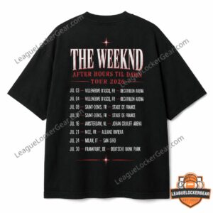 The Weeknd After Hours Til Dawn Tour 2026 T-Shirt