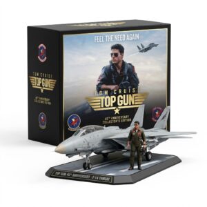 Top Gun Tom Cruise 40th Anniversary F-14 Tomcat Figure