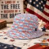 HUF USA "Fuck It" American Flag Print Bucket Hat
