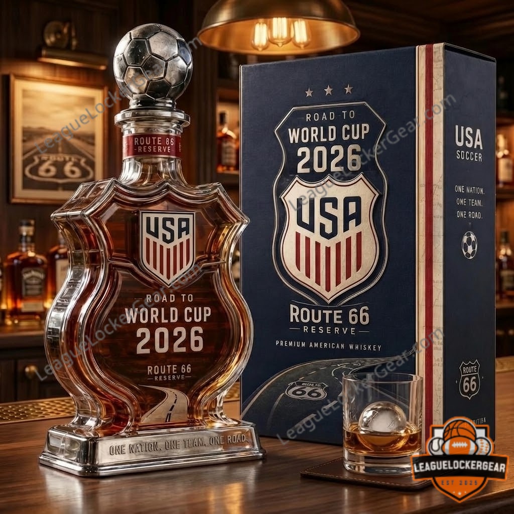 USA Soccer Team World Cup 2026 Route 66 Reserve Whiskey Decanter
