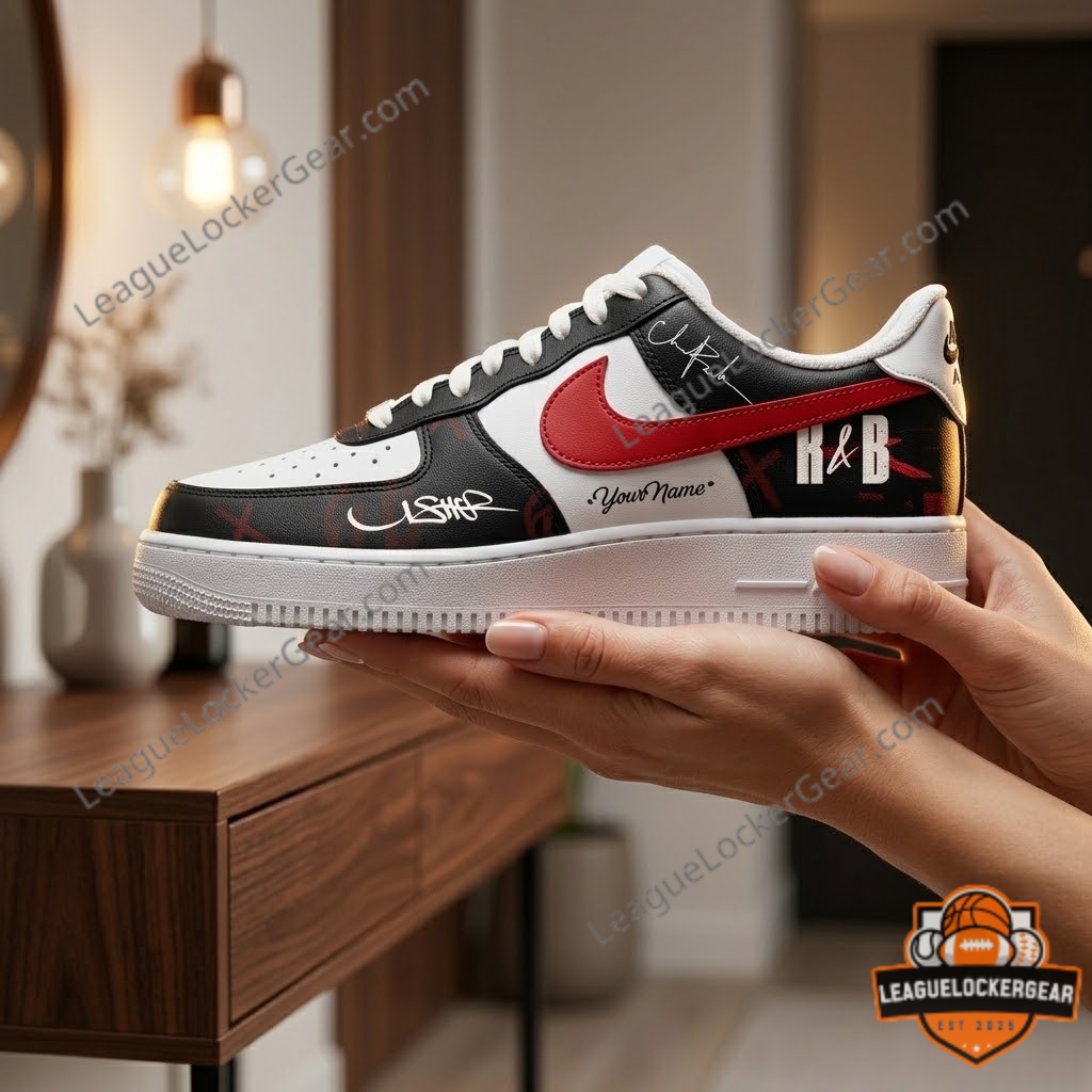 Usher Chris Brown R&B Tour Custom Sneakers