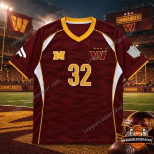 NFL Washington Commanders New Football Jersey Shirt 2026