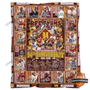 Washington Redskins Legends Custom Customizable Quilt