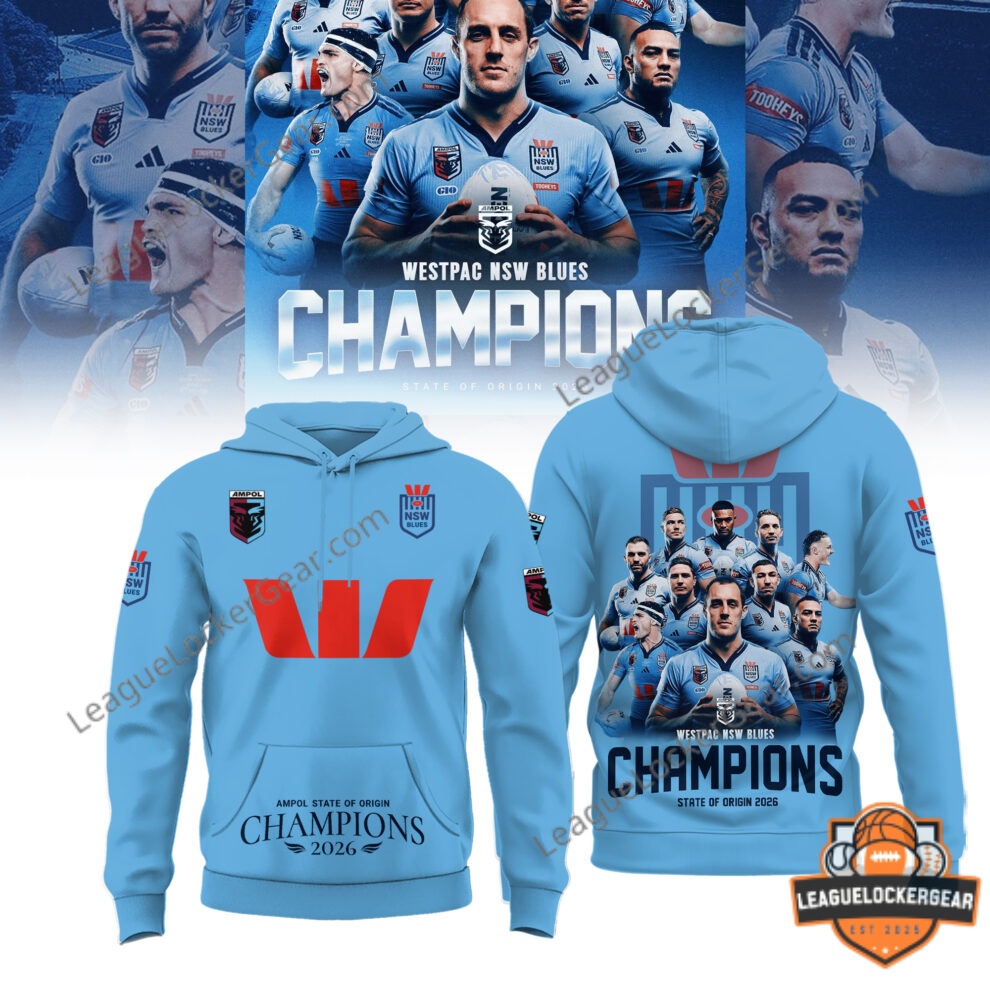 Westpac New South Wales Blues State of Origin 2026 Champions T-Shirt