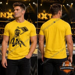WWE LA Knight Folding Chair Silhouette T-Shirt