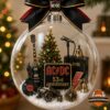 AC/DC 53rd Anniversary Ornament Christmas 2026 - full view hanging on a festive Christmas tree