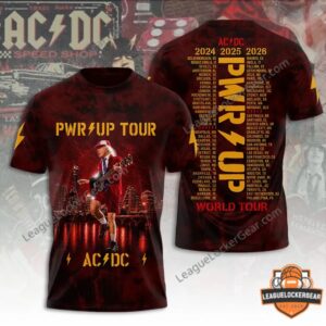 AC/DC PWR UP World Tour 2026 3D T-Shirt