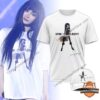 AESPA Ningning Synk Complaexity Tour T-Shirt and Headwear - model wearing t-shirt with cap mockup