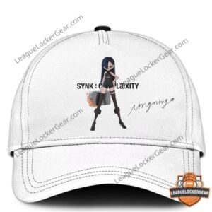 AESPA Ningning Synk Complaexity Tour T-Shirt and Headwear - close-up of model's face and hair