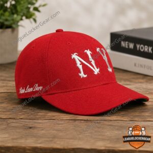 Aime Leon Dore NY Logo J-Hope Inspired Cap - J-Hope wearing red cap