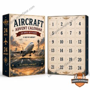 Aircraft Advent Calendar 2026 With Acrylic Ornament - middle section of diverse miniature aircraft models