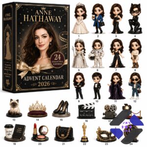 Anne Hathaway Iconic Roles 2026 Advent Calendar - full product view with all figures and accessories