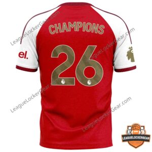 Arsenal Football Club Premier League Champions 2025-26 Jersey