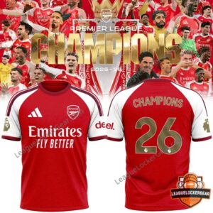 Arsenal Football Club Premier League Champions 2025-26 Jersey