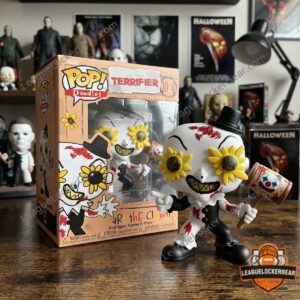 Art the Clown Terrifier Doodles Sunflower Eyes Horror 2084 Funko Pop Figure - full view with collector box