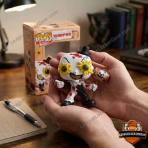 Art the Clown Terrifier Doodles Sunflower Eyes Horror 2084 Funko Pop Figure - detailed view of figure and box