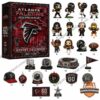 Atlanta Falcons 60th Anniversary 2026 Advent Calendar - full set of figures and items displayed