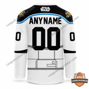 Atlanta Gladiators Star Wars Night 2026 Hockey Jersey - close-up of players and back design
