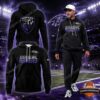 Baltimore Ravens Engineered for Ravens Hoodie - full product display with model wearing tracksuit
