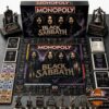 Black Sabbath Collector Edition Monopoly Board Game - full game setup with custom pieces