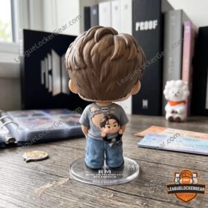 BTS RM With Peeking Jin Funny Moment Funko Pop Resin Figure - close-up of figure's face and box