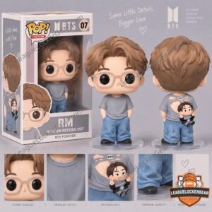 BTS RM With Peeking Jin Funny Moment Funko Pop Resin Figure - front close-up on display