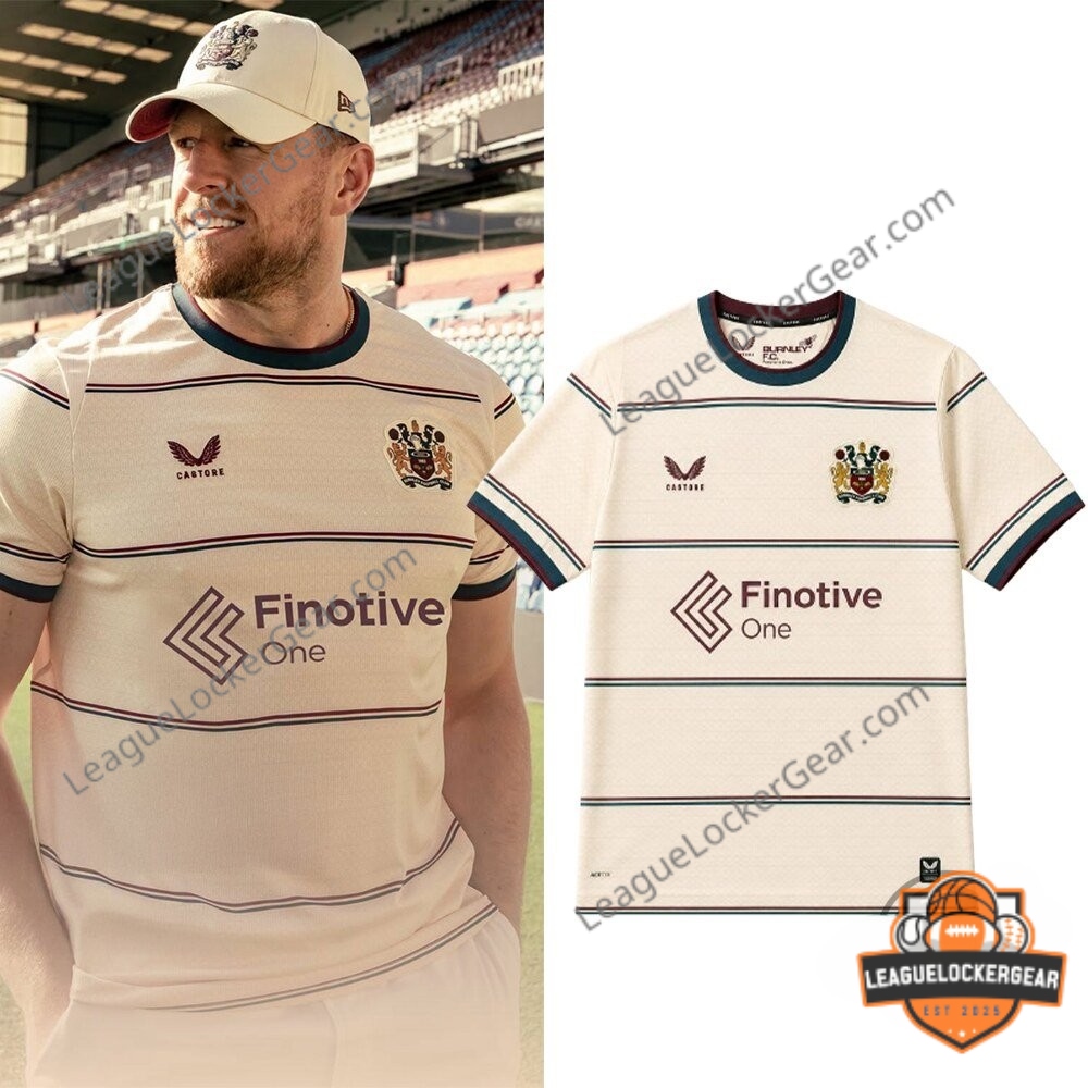 JJ Watt Burnley Football Club 2026-27 Away Kit Football Jersey - Front View
