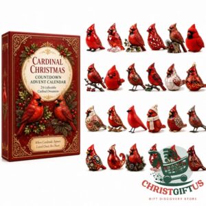 Cardinal Christmas Countdown 24 Collectible Ornaments Advent Calendar 2026 - photo 3