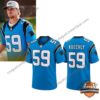 Carolina Panthers Luke Kuechly Football Jersey - man wearing, and front and back flat lay views