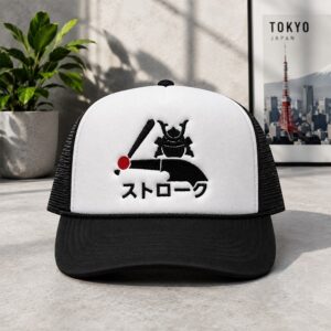 Chicago White Sox Strokin Shogun Hitting The Site Hat - close-up of embroidered graphic