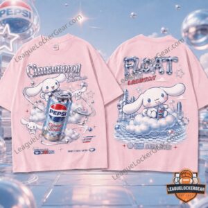 Cinnamoroll Pepsi Cream Soda Float T-Shirt - close-up of the front design