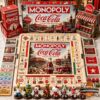 Coca-Cola Collector Edition Monopoly Board Game - full set with game board, tin box, money, cards, and