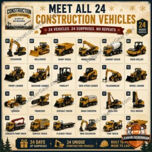 Construction Vehicles 24 Unique Vehicles Advent Calendar - photo 2