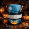 Cronulla-Sutherland Sharks Halloween 2026 Mini Can Cooler displayed with pumpkins and candy