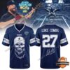 Dallas Cowboys Luke Combs My Kinda Saturday Night Tour 2027 Football Jersey - front and back view