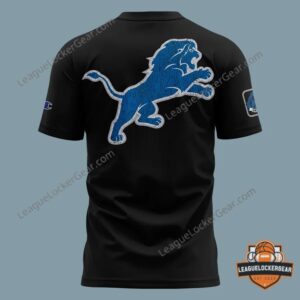 Detroit Lions Disney x Champion Simba T-Shirt - close-up of back design and blue lion character