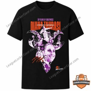 Diana Taurasi Phoenix Mercury T-Shirt - close-up of event banner and Ring of Honor logo