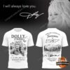 Dolly Parton 1946-2026 Thank You For The Music 3D T-Shirt - front and back view