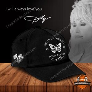 Dolly Parton Headwear - close up of 'I will always love you' text