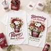 Dr Pepper Snoopy Bloom with Kindness Floral T-Shirt - two shirts with branded merchandise