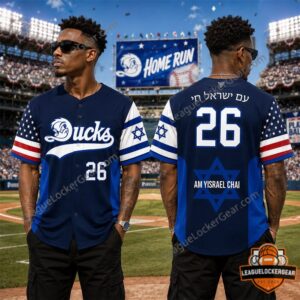 Long Island Ducks Jewish Heritage Night Baseball Jersey