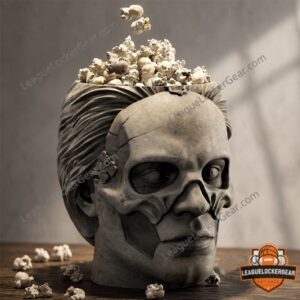 Ghost Band Papa Emeritus IV Skull Popcorn Bucket - side view from the right