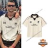 Eric Garcia Private Members Club 95 Polo Shirt - worn by man and flat lay view