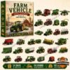 Farm Vehicles 24 Days of Farm Adventures Advent Calendar - front packaging with miniature vehicles