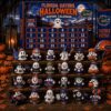 Florida Gators Halloween 2026 Advent Calendar - full view with all 24 ghost figurines displayed